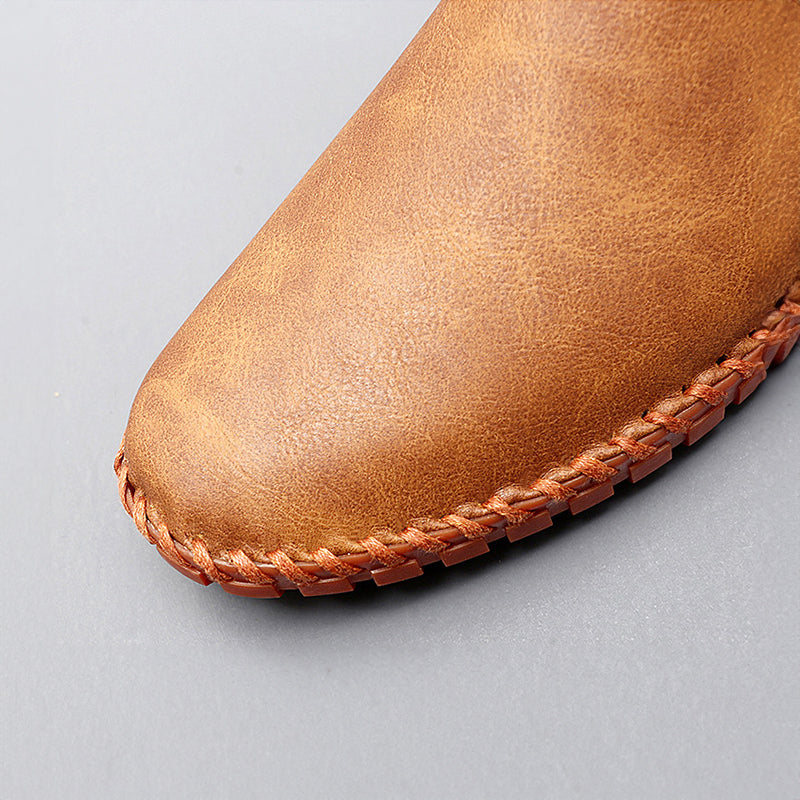 Santorini Leather Slip-On Shoes