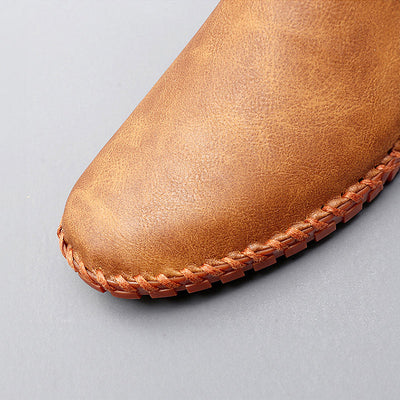 Santorini Leather Slip-On Shoes