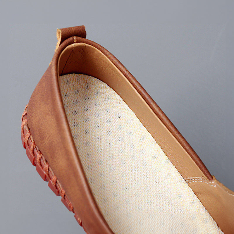 Santorini Leather Slip-On Shoes