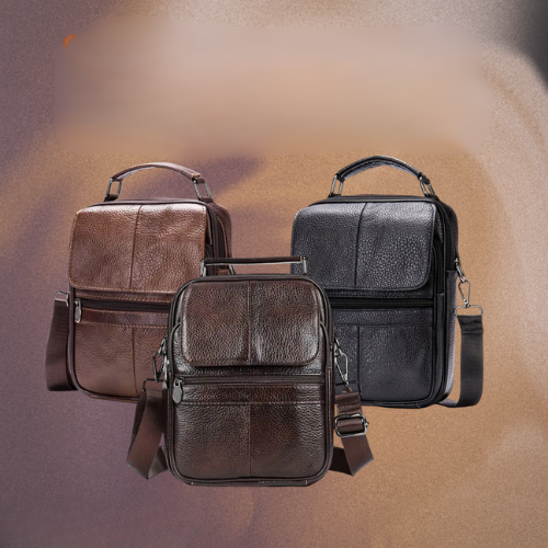 Jasper Men's Leather Courier Shoulder Bag