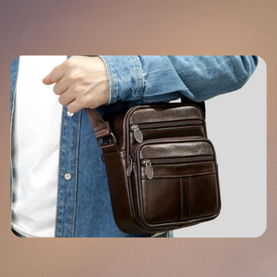 Griffin | Men's Leather Crossbody Business Bag