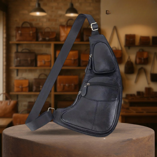 Malric | Lightweight Leather Sling Bag for Hands-Free Convenience
