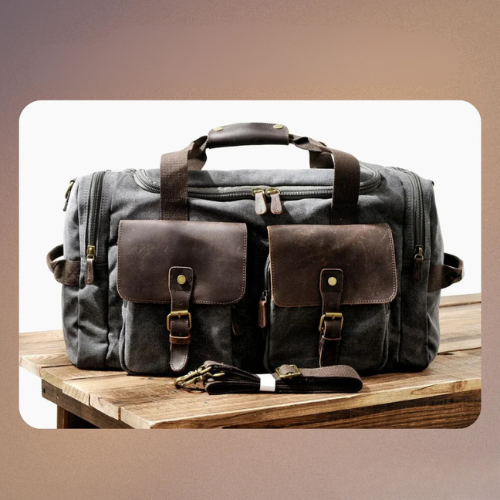 Harlan | Retro Canvas Weekend Travel Bag