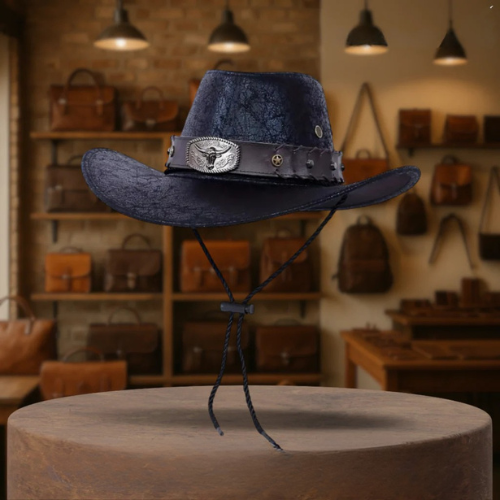 Patrick | Western Cowboy Hat with Bison Buckle