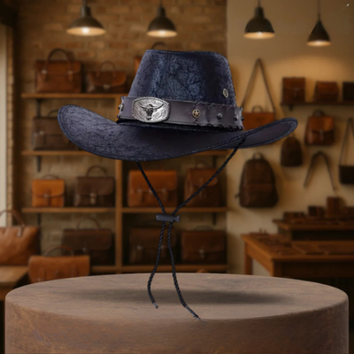 Patrick | Western Cowboy Hat with Bison Buckle