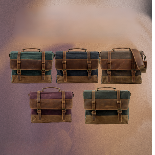 Kevin | Durable Canvas and Leather Messenger Bag