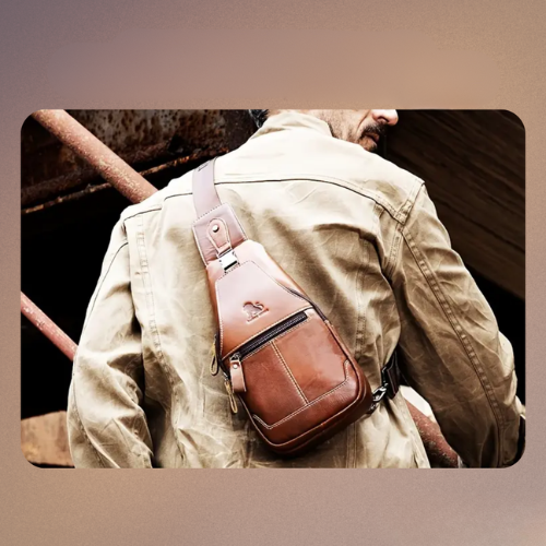 Callum | Men's Leather Crossbody Chest Bag
