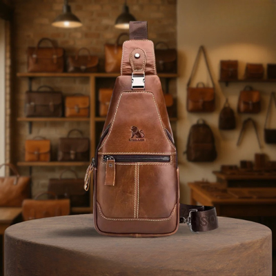 Callum | Men's Leather Crossbody Chest Bag