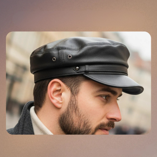 Arthur | Leather Fiddler Hat