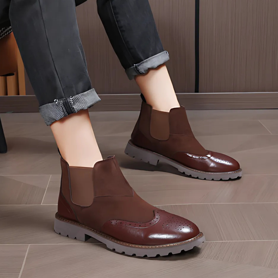 Hudson | Camden Wingtip Chelsea Boots