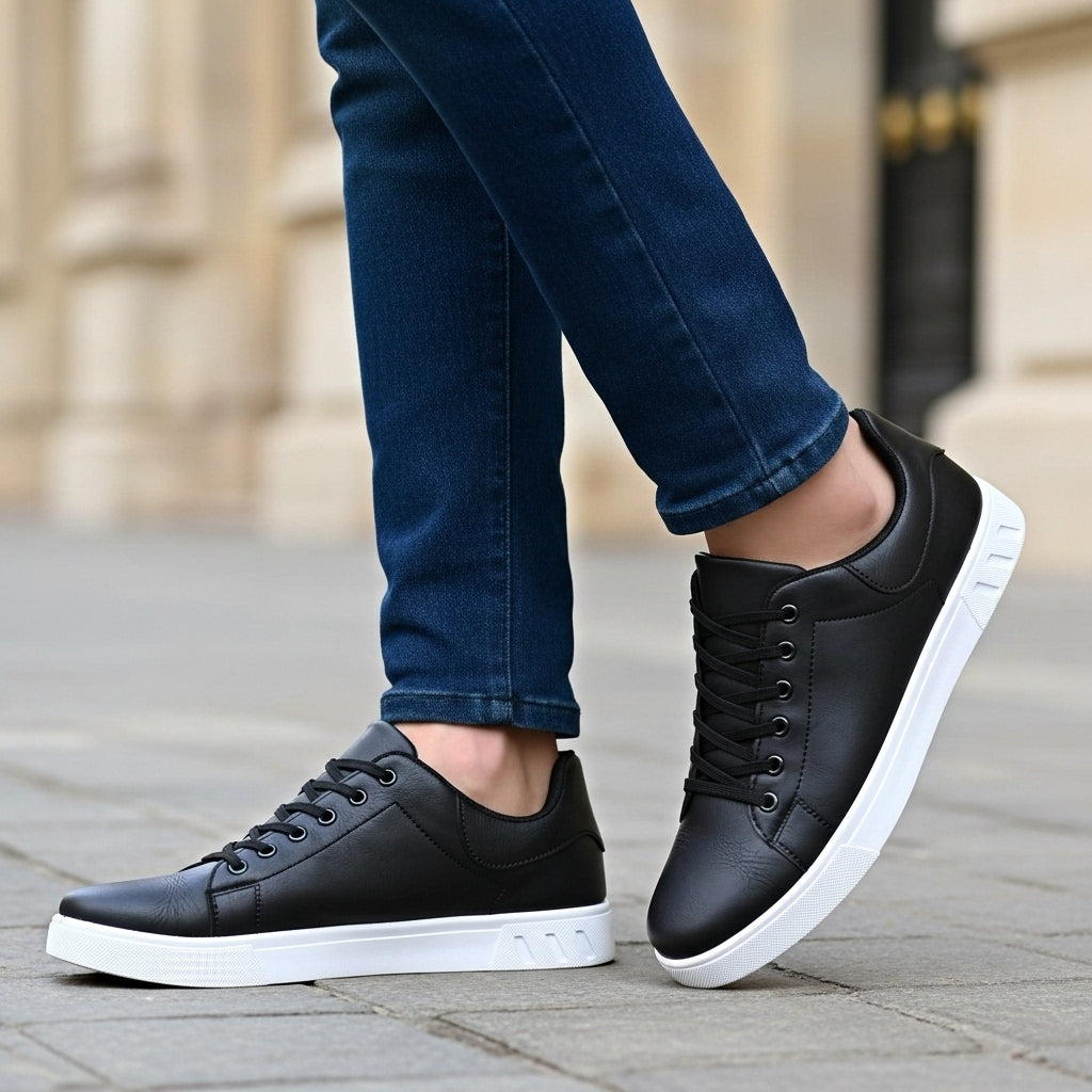 Vincenzo - Classic Sneakers for Every Occasion | Orthopedic Leather Shoes for Timeless Comfort