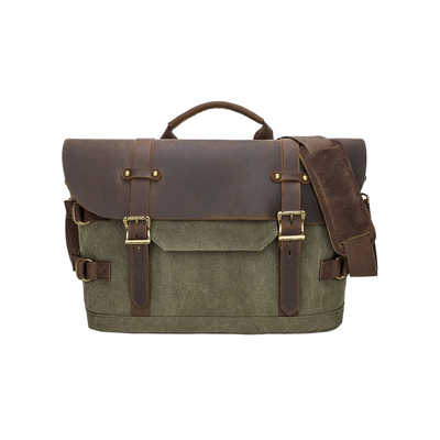 David | Classic Rugged Leather Messenger Bag