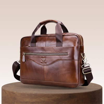 Jacob Leather Large Briefcase | Versatile Messenger Bag