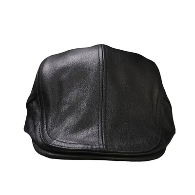 Hudson | Vintage Leather Flat Cap
