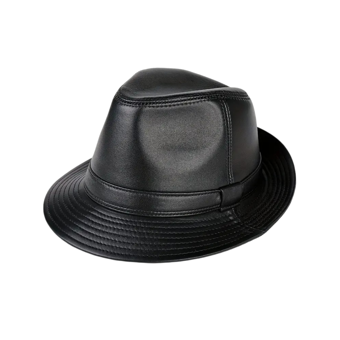 Timothy | Classic Leather Fedora Hat