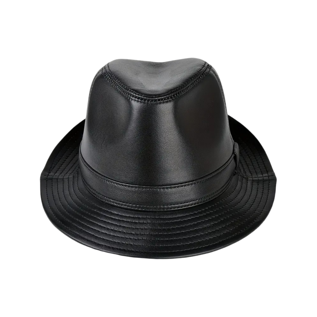 Timothy | Classic Leather Fedora Hat