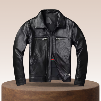 Thomas | Durable Leather Jacket for Truck Drivers