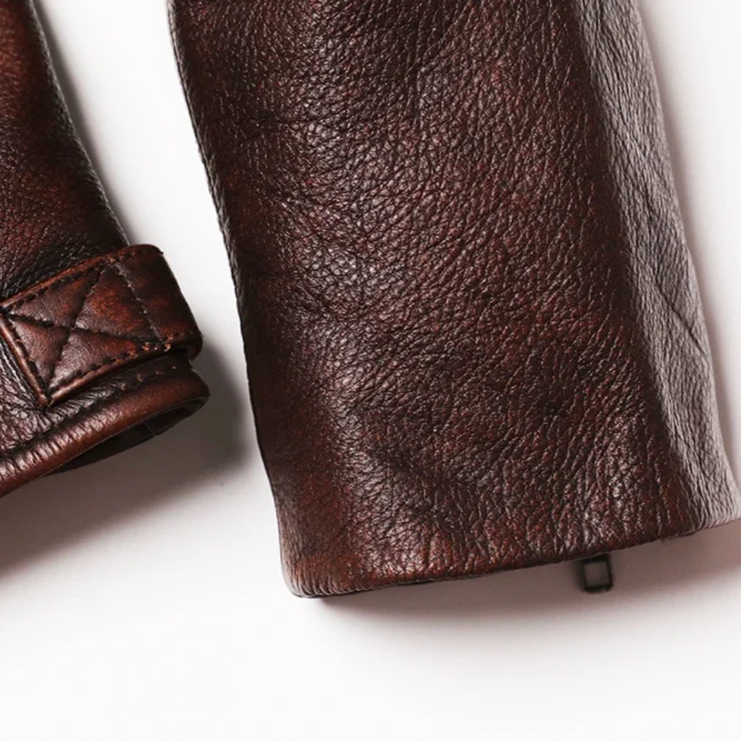 Alexander | Classic Vintage Racer Leather Jacket