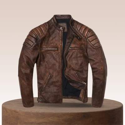 Alexander | Classic Vintage Racer Leather Jacket