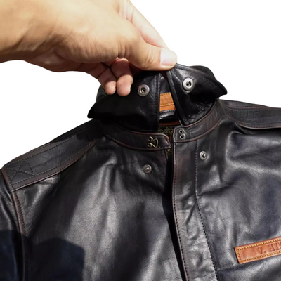 Samuel | A-2 Flight Leather Jacket in Military Style