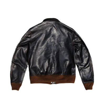 Samuel | A-2 Flight Leather Jacket in Military Style
