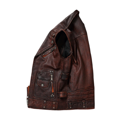 Viggo | Distressed Vintage Leather Vest