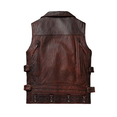 Viggo | Distressed Vintage Leather Vest