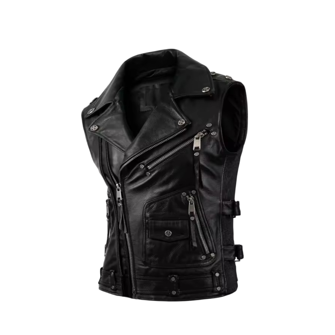 Viggo | Distressed Vintage Leather Vest