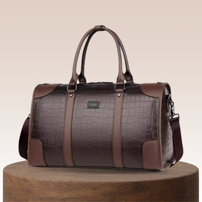 Hudson | Croc-Embossed Weekender