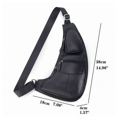 Beckett | Classic Leather Chest Sling Bag