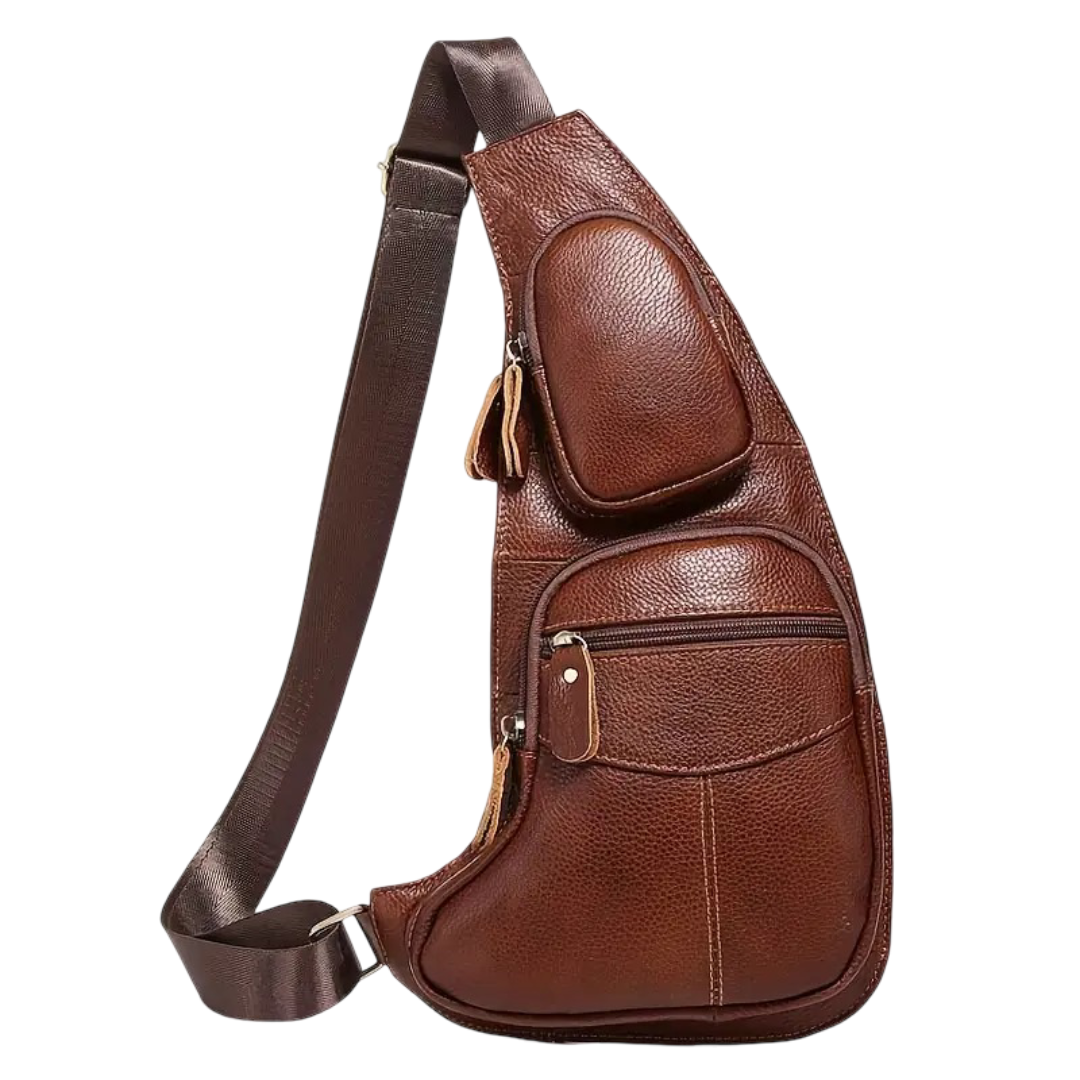 Beckett | Classic Leather Chest Sling Bag