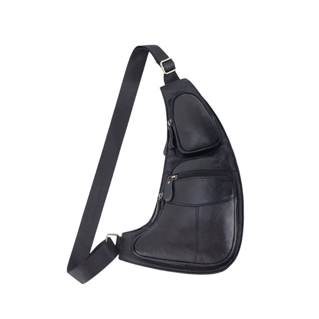 Beckett | Classic Leather Chest Sling Bag