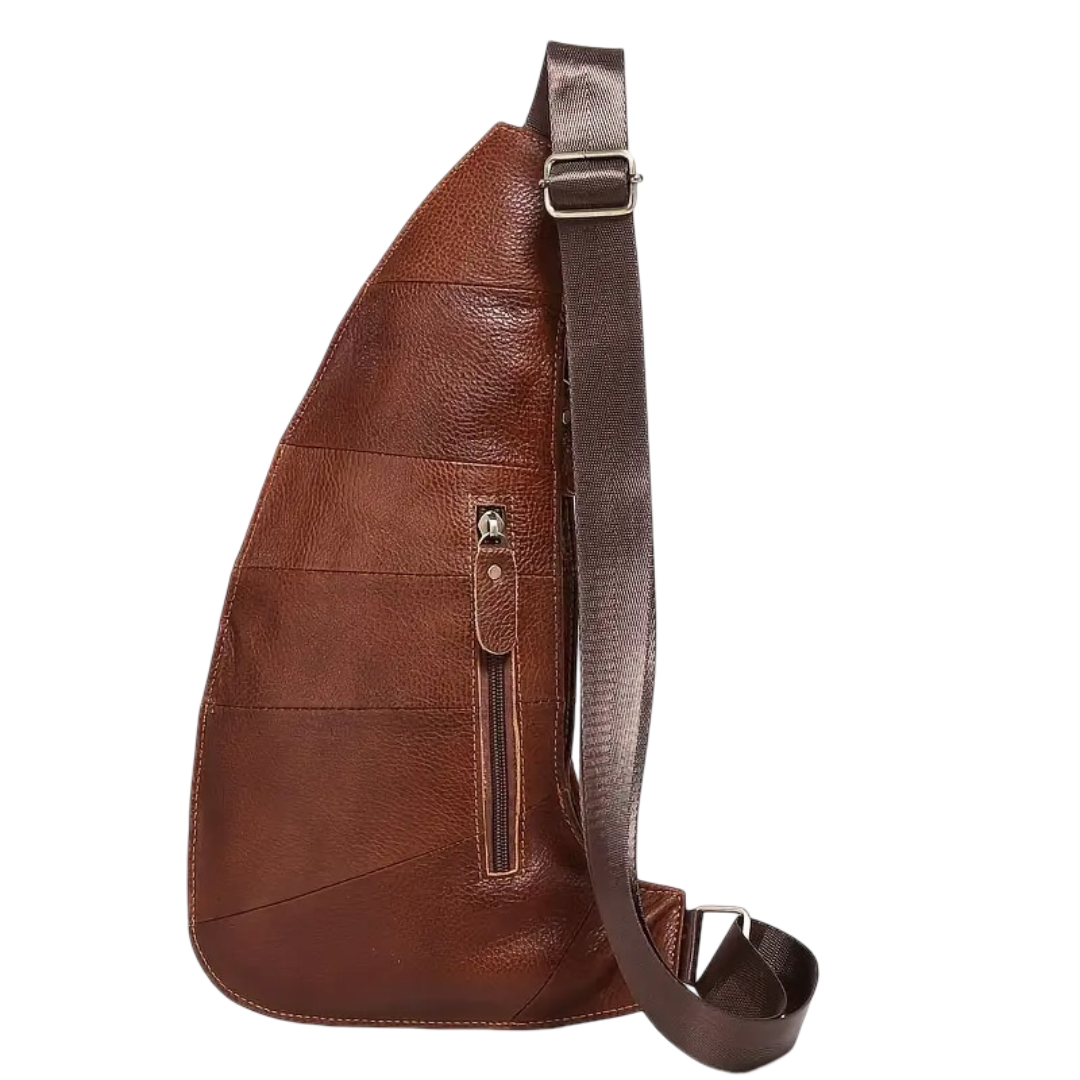 Beckett | Classic Leather Chest Sling Bag