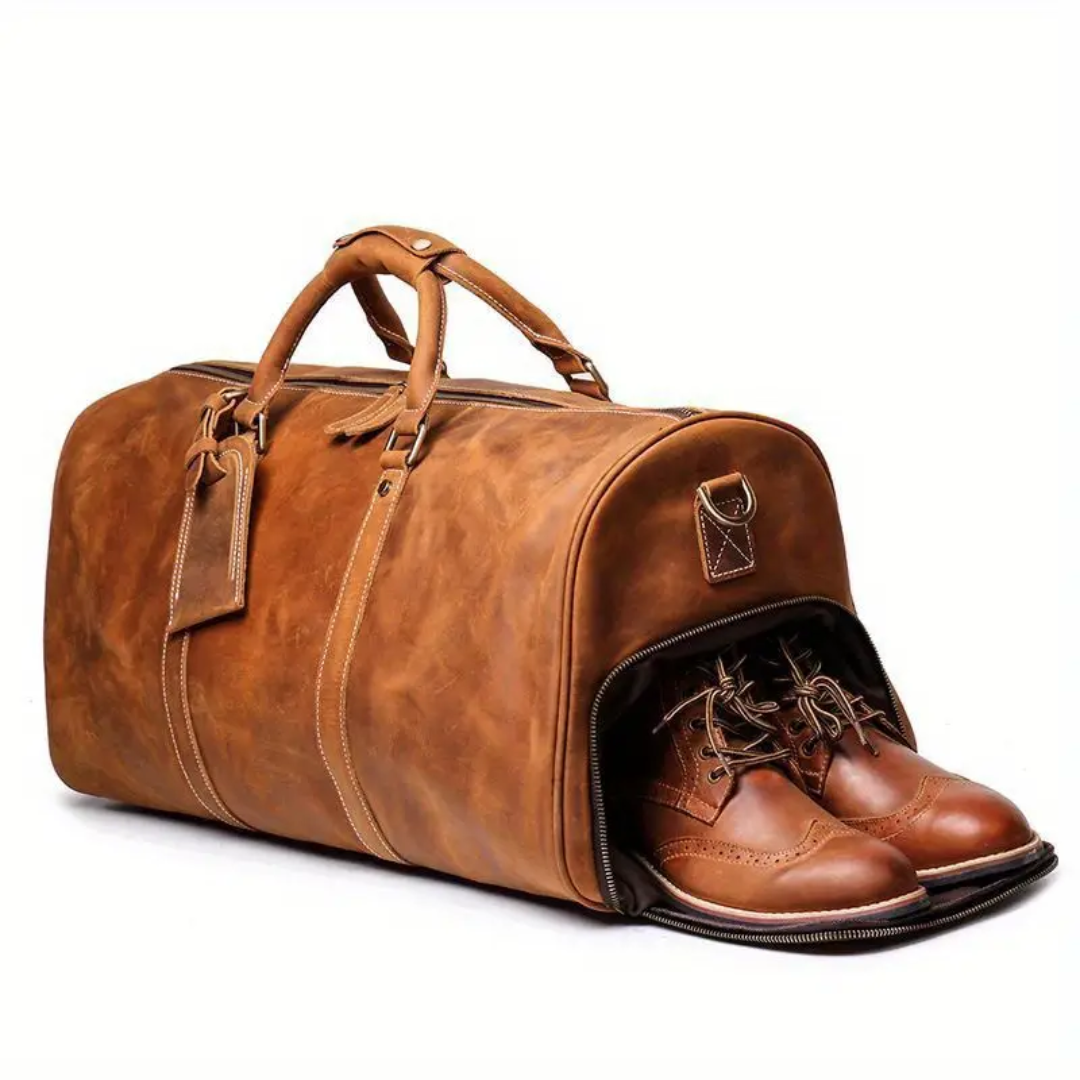 Montgomery | Authentic Top-Grain Cowhide Duffel Crossbody Bag