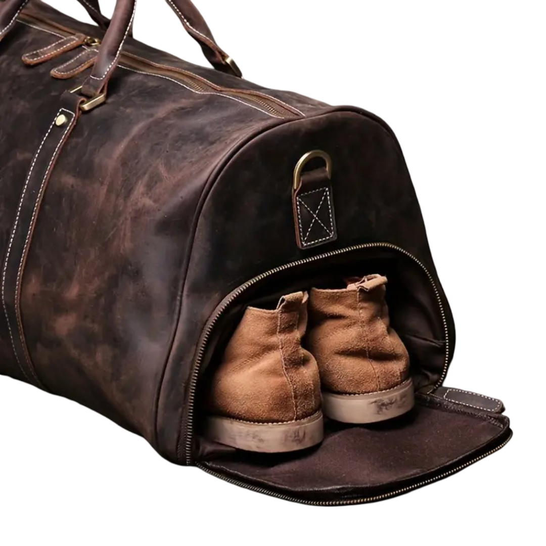 Montgomery | Authentic Top-Grain Cowhide Duffel Crossbody Bag