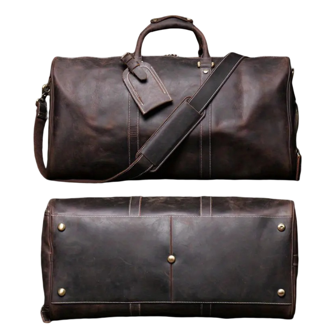 Montgomery | Authentic Top-Grain Cowhide Duffel Crossbody Bag