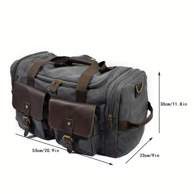 Harlan | Retro Canvas Weekend Travel Bag