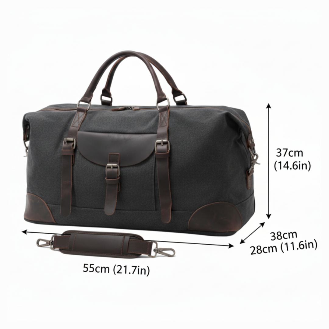 Francis | Classic Rugged Leather Duffel Bag