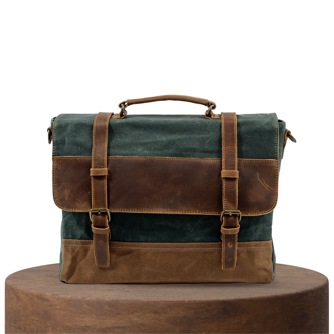 Kevin | Durable Canvas and Leather Messenger Bag