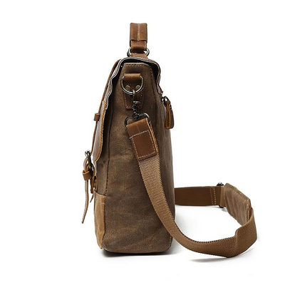 Kevin | Durable Canvas and Leather Messenger Bag