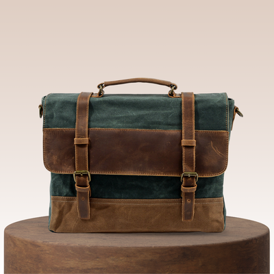Kevin | Durable Canvas and Leather Messenger Bag