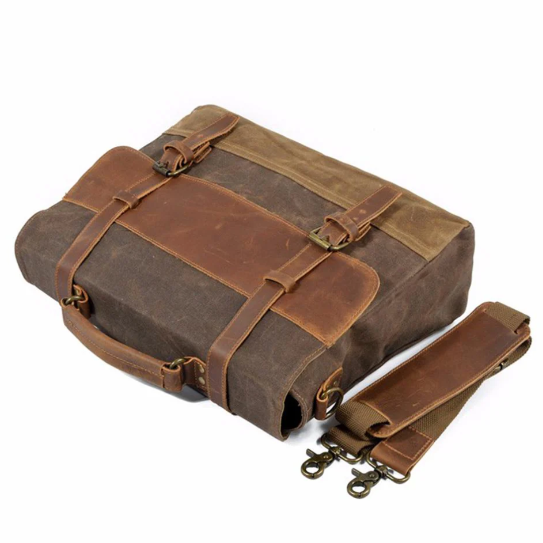 Kevin | Durable Canvas and Leather Messenger Bag