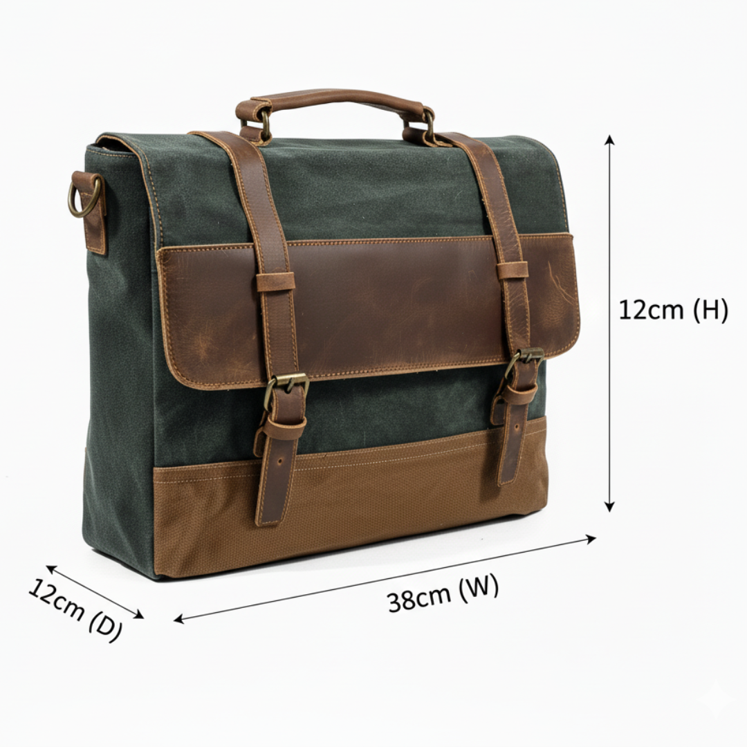 Kevin | Durable Canvas and Leather Messenger Bag