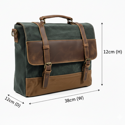 Kevin | Durable Canvas and Leather Messenger Bag