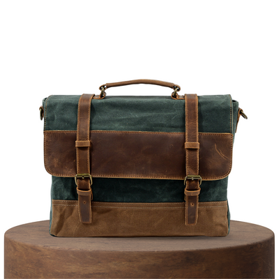 Kevin | Durable Canvas and Leather Messenger Bag