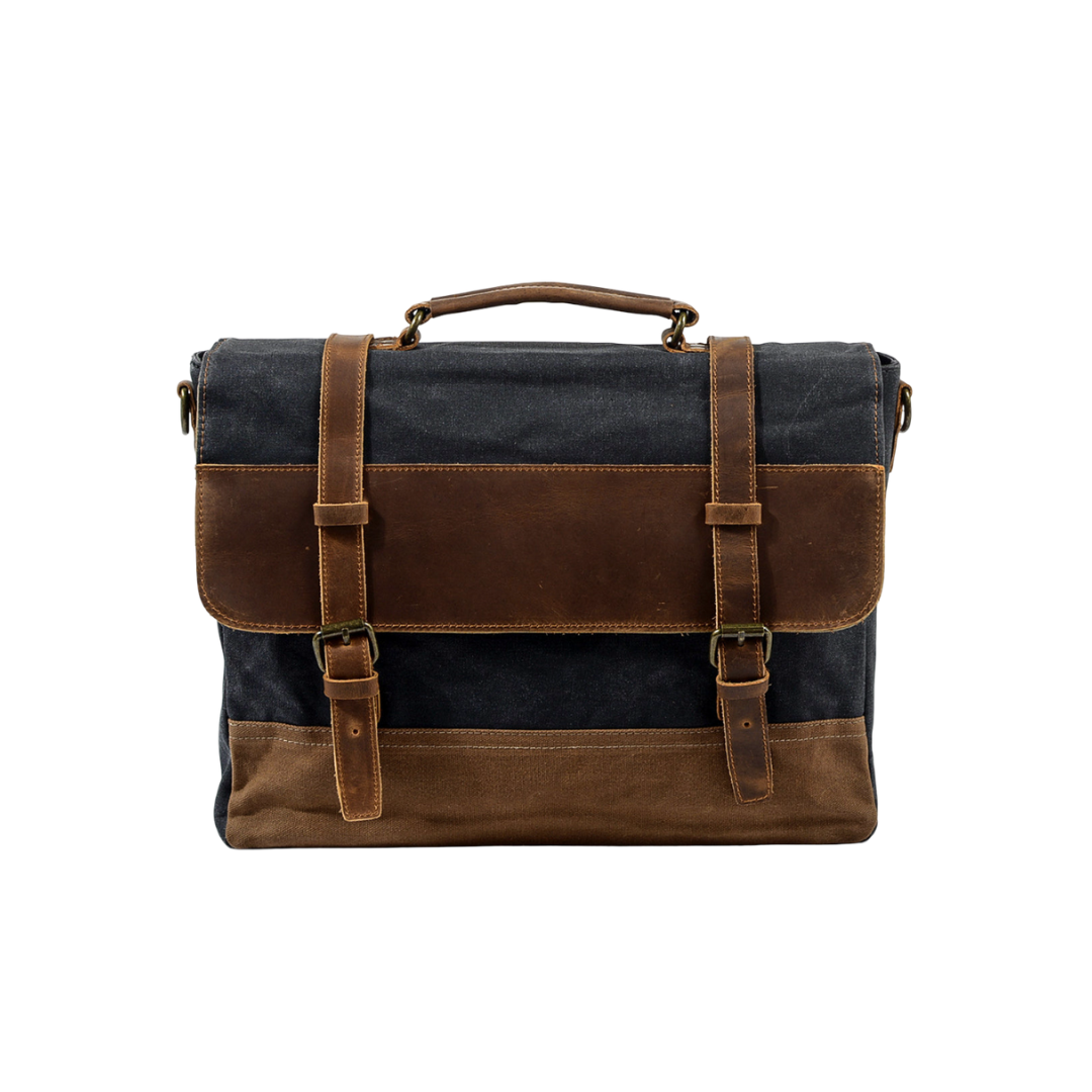 Kevin | Durable Canvas and Leather Messenger Bag