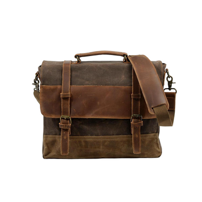 Kevin | Durable Canvas and Leather Messenger Bag