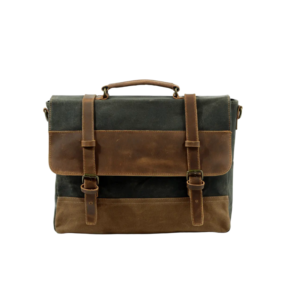Kevin | Durable Canvas and Leather Messenger Bag