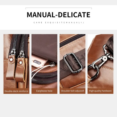 Callum | Men's Leather Crossbody Chest Bag