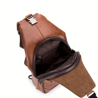 Callum | Men's Leather Crossbody Chest Bag